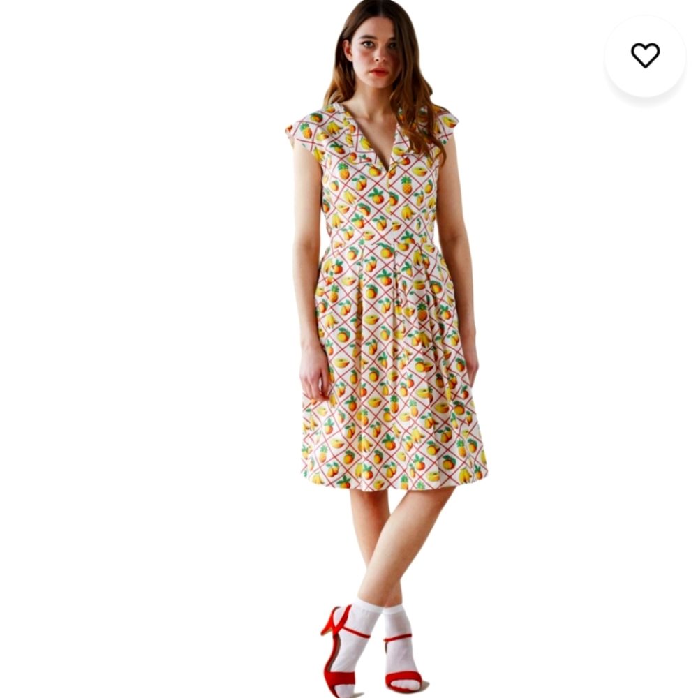 Emily and Fin Annie Fruit Salad Dress Size XL 16UK - Picture 2 of 4